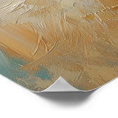 Velvet-Furred Persian Kitten Painting ポスター (角)