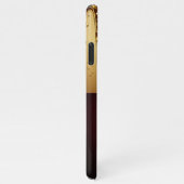 💎 Velvet Glitter V Monogram Dripping Custom  iPhoneケース (右側)