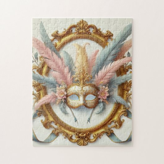 Velvet Masquerade – Royal Elegance ジグソーパズル (縦)