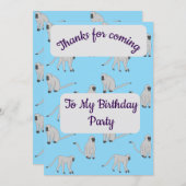 Velvet Monkeys Thank you Card 招待状 (正面/裏面)