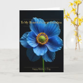 Velvet Night Floral Mothers Card カード (黄色い花)