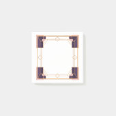 Velvet Night Geometry Art Deco ポストイット (正面)