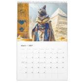 Velvet Pharaohs – Regal Cats of Ancient Egypt 2026 カレンダー (3月 2027)