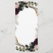 Velvet Plum Garden Floral Greenery Wedding  メニュー (裏面)