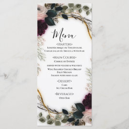 Velvet Plum Garden Floral Greenery Wedding  メニュー