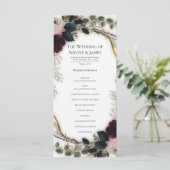 Velvet Plum Garden Floral Greenery Wedding  メニュー (スタンド正面)