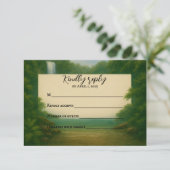 Velvet Rapids Wedding RSVP Card (スタンド正面)