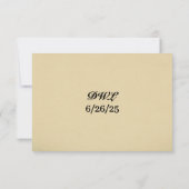 Velvet Rapids Wedding RSVP Card (裏面)