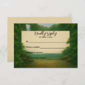 Velvet Rapids Wedding RSVP Card (正面/裏面)