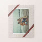 Velvet Ribbon accented Christmas photo design ジグソーパズル (縦)