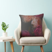 Velvet Rose Nocturne Throw Pillow クッション (椅子)