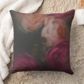 Velvet Rose Nocturne Throw Pillow クッション (ブランケット)