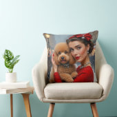 Velvet The Poodle Holiday  クッション (椅子)