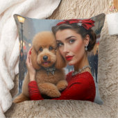 Velvet The Poodle Holiday  クッション (ブランケット)