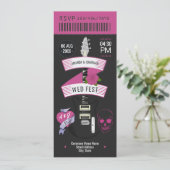 Velvet Thunder Rock ’n’ Roll Wedding Ticket 招待状 (スタンド正面)