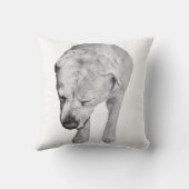 Velvet-Tone Labrador, Gentle Gaze クッション (裏面)