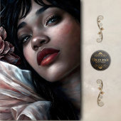 Velvet Woman With Crimson Lips decoupage 薄葉紙