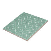 Velvety Lattice Pattern in Mint Green タイル (側面)