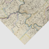 Venango郡の油の地域の地図 薄葉紙 (詳細)