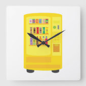 Vending Machine スクエア壁時計 (正面)