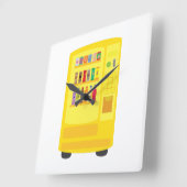 Vending Machine スクエア壁時計 (傾斜)