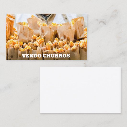 Vendo churros 名刺 (正面/裏面)