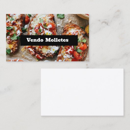 Vendo molletes 名刺 (正面/裏面)