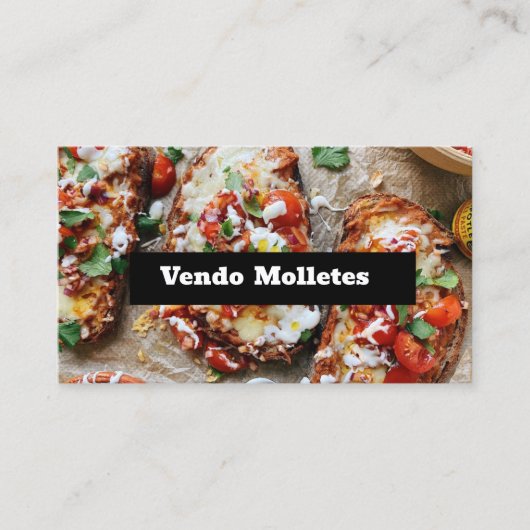 Vendo molletes 名刺 (正面)
