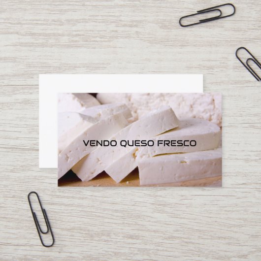 Vendo queso fresco 名刺 (正面/裏面インサイチュ)