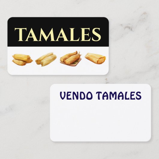 Vendo tamales名刺 名刺 (正面/裏面)