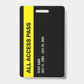 Vendor All Access Pass Event ID Badge バッジ (裏面)