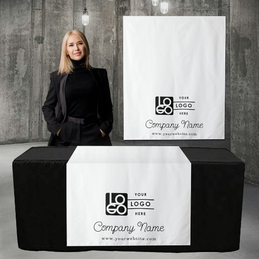 Vendor Business Logo Table Runner Banner Script タペストリー