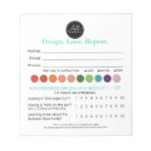 Vendor Leads Chalk Couture Drawing Booking Recruit ノートパッド (正面)