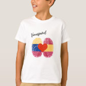 “Venespañol” – Orgullo Venezuela y España Tシャツ (正面)