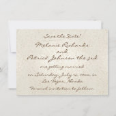 Venetian日付カードの保存 招待状 (裏面)