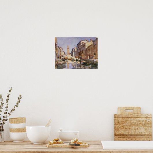 Venetian Canal ポスター (キッチン)