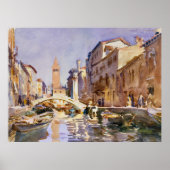 Venetian Canal (1913) by John Singer Sargent ポスター (正面)