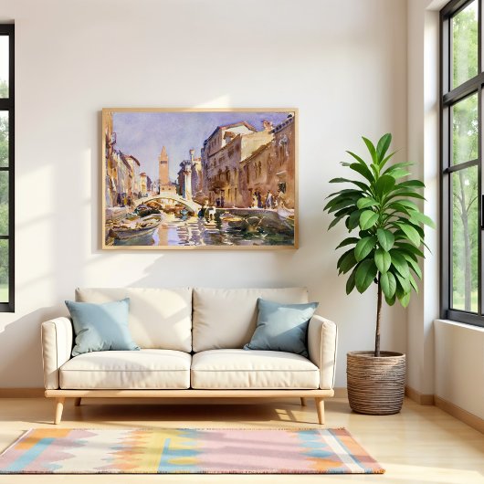 Venetian Canal (1913) by John Singer Sargent ポスター