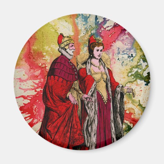 Venetian Doge and Dogeressa by Michael Moffa マグネット (正面)