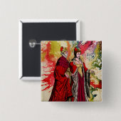 Venetian Doge and Dogeressa by Michael Moffa 缶バッジ (正面&裏面)