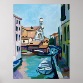 Venetian Gondola Boatyard ポスター