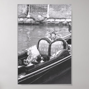Venetian Gondola Detail Photography Print Poster ポスター