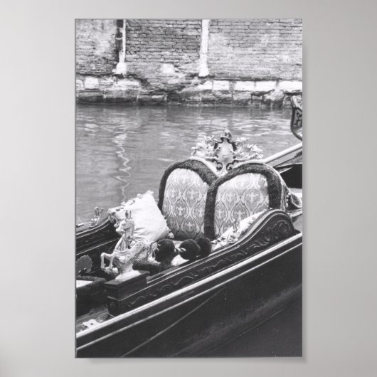 Venetian Gondola Detail Photography Print Poster ポスター (正面)