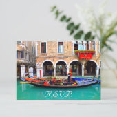Venetian Gondolas - RSVPカード (スタンド正面)
