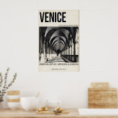 Venetian Gothic Poster Venice Arcade Architecture ポスター (キッチン)