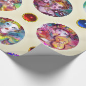 VENETIAN MARDI GRAS MASKS MASQUERADE顔 ラッピングペーパー (角)