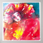 VENETIAN MASQUERADE顔 – 赤いマスク ポスター (正面)