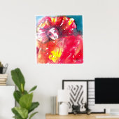 VENETIAN MASQUERADE顔 – 赤いマスク ポスター (ホームオフィス)