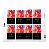 VENETIAN MASQUERADE顔 – 赤いマスク ラベル (フルシート)