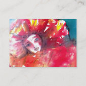 VENETIAN MASQUERADE顔 – 赤いマスク 名刺 (裏面)